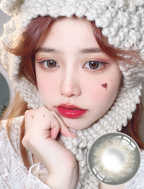 艾樂視美瞳月拋1片裝-可愛貓灰（Cute cat-Gray）